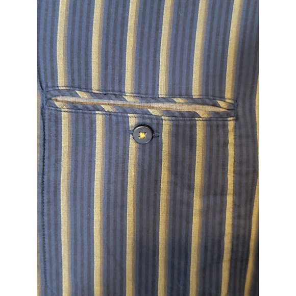 Tommy Bahama Button Down Island Modern Fit Flannel Shirt‎ Size XL Blue Stripes - Picture 5 of 6